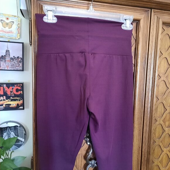 NO BOUNDARIES Tie-Waist Cuffed Leggings - Plum/Purple, Size S, NWT! - Picture 10 of 16